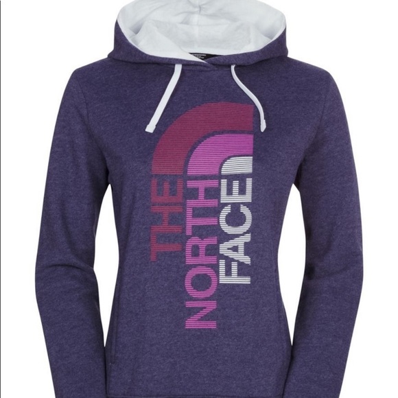 The North Face Tops - North Face Purple Trivert Logo Hoodie